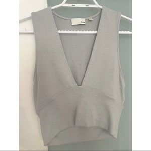 Aritzia Wilfred Free Plunge Neck Top
